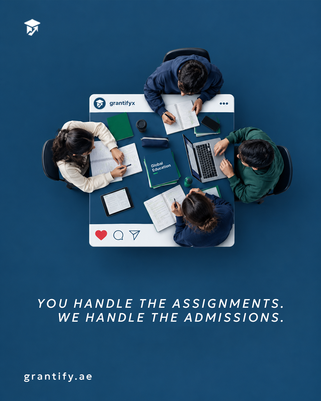 You Handle the Assignments. We Handle the Admissions.